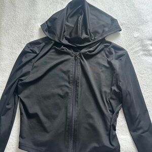 Women's Black Hooded Jacket